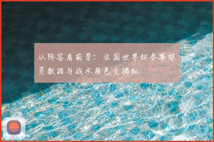 从阵容看前景：法国世界杯参赛球员数据与战术角色全揭秘